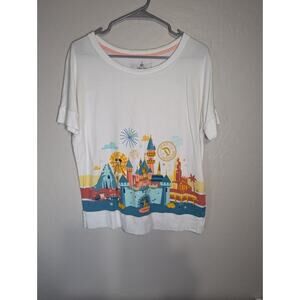 DISNEY PARKS Women's Small Vintage California Adventure Castle Resort T-Shirt